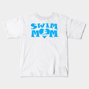 Swim Mom Swimming and Diving Kids T-Shirt